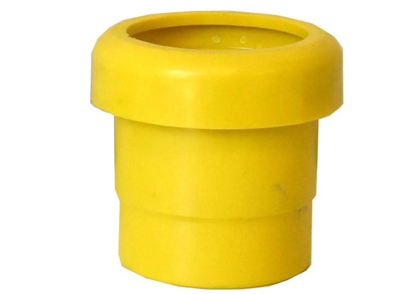 76mm PVC Boru Kafası - Ø75 Dişi (Sarı)