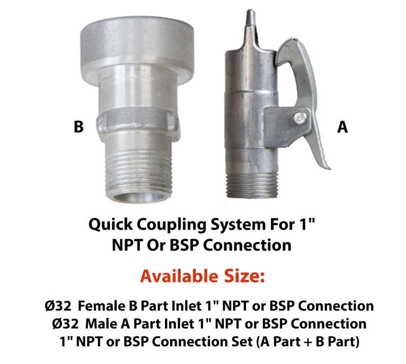 Beduan Quick Disconnect Set, Luftschlauch Fitting Quick Connect Kupplung,  5/16 Zoll Barb Schlauch, Luftkompressor Zubehör Armatur, Industrie Typ C